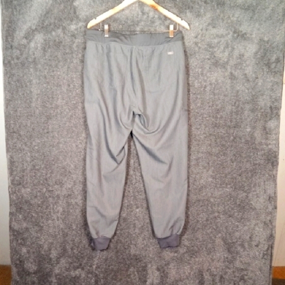 Figs Gray Track Pants Joggers with Elastic Waistband Casma Zamora Style Womens - Picture 4 of 13